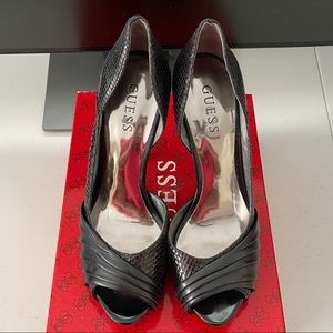 Guess by Marciano Black Formal Peep Toe Pumps